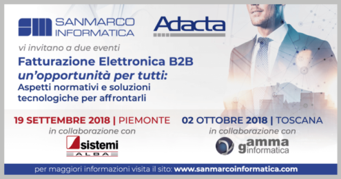 Nuovi seminari sulla Fatturazione B2B