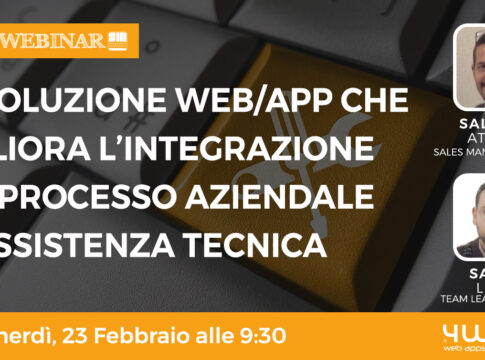 La soluzione web/app che  migliora l’integrazione del processo aziendale  di assistenza tecnica